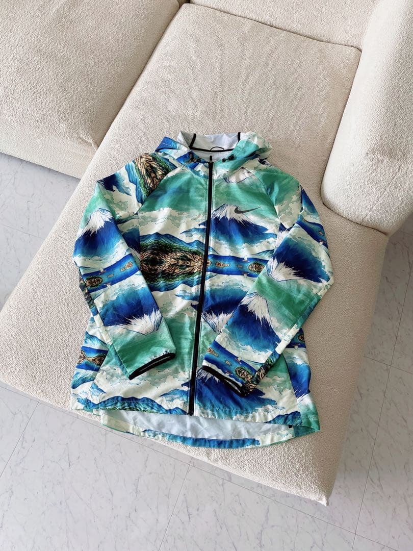 NIKE 東京マラソン 限定 ナイロンジャケット 富士山 総柄 和柄