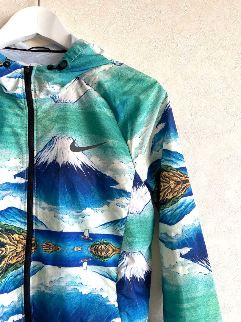 NIKE 東京マラソン 限定 ナイロンジャケット 富士山 総柄 和柄