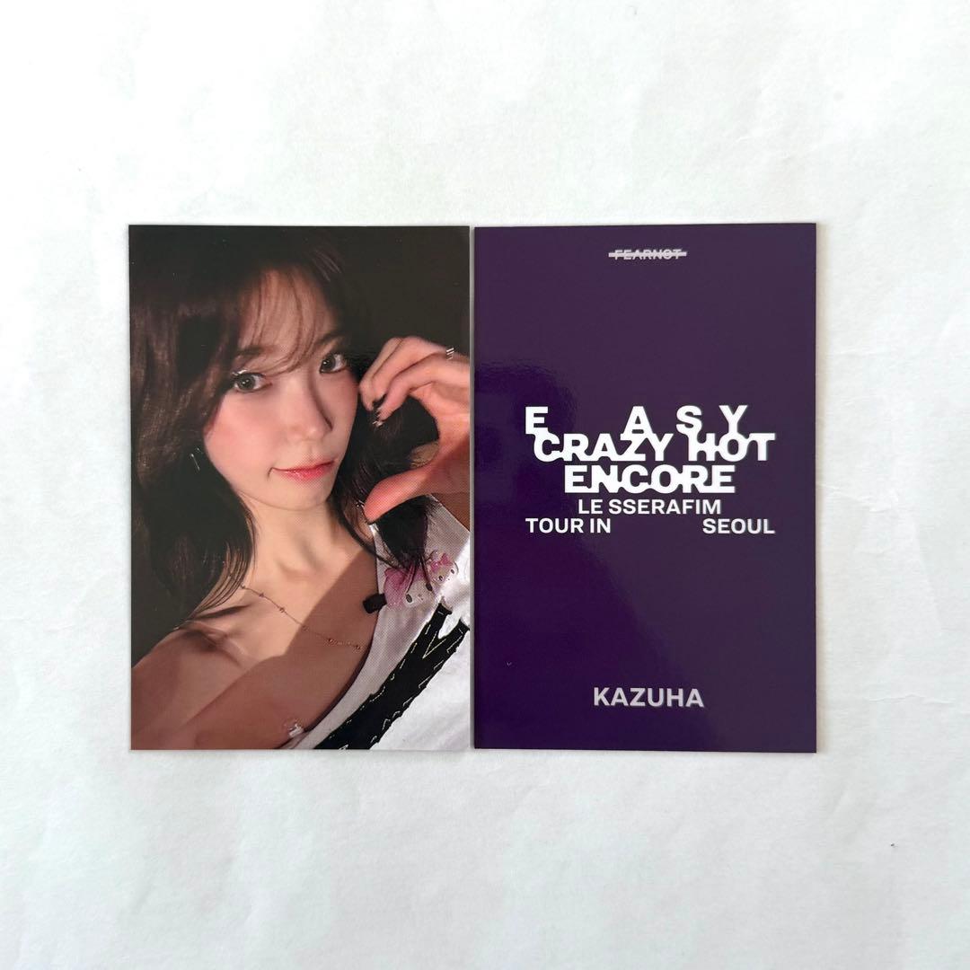 LE SSERAFIM アンコン ソウル カズハ 会場限定 FC特典トレカ - メルカリ