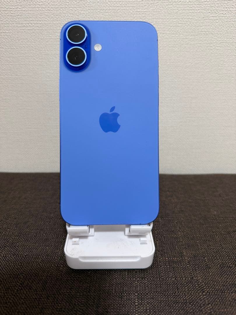 iPhone16puls 128GB ウルトラマリン 充電ケーブルガラスフィルム