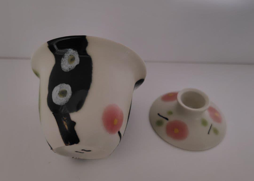 石木文 花咲く森 茶杯 蓋碗