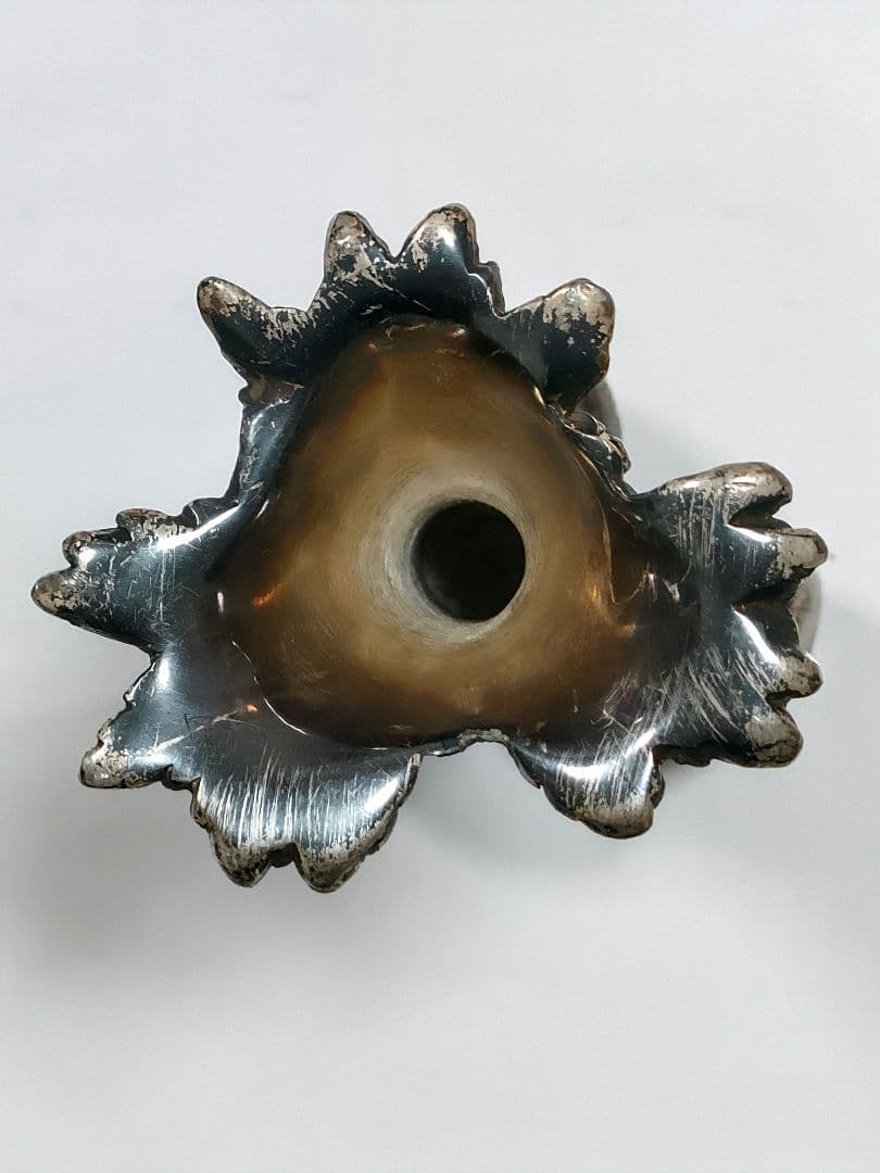 ○5022#0116 クリストフル/ミュージアム シリーズ 一輪挿し 3本人参