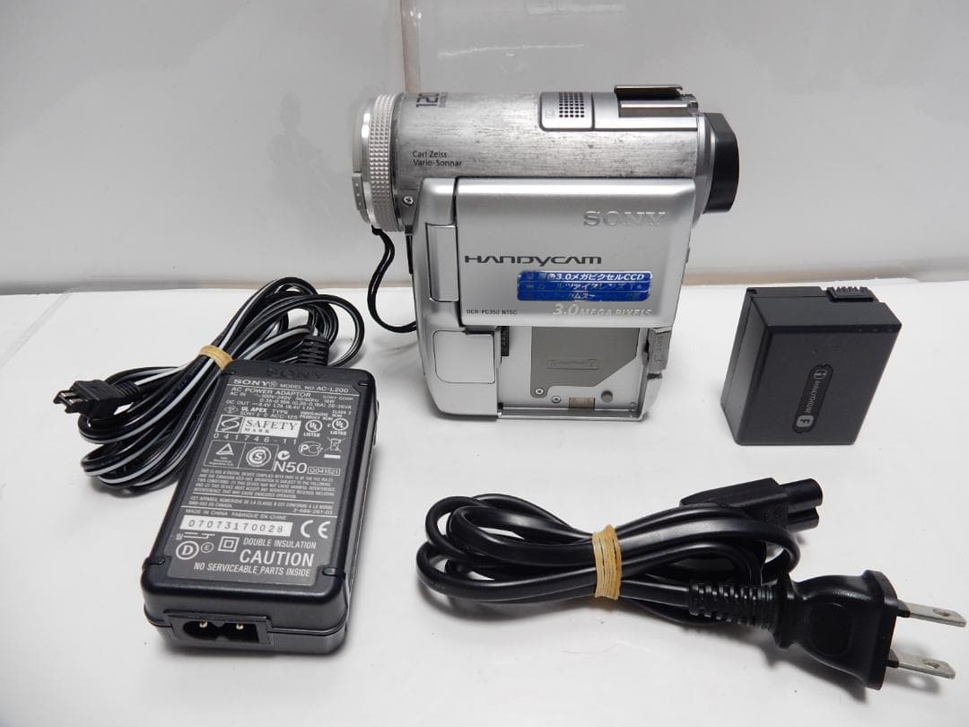 動作品　Mini DV　ソニーデジタルビデオカメラ　SONY DCR-PC350 SONY DCR-PC350 Handycam Mini DV ビデオカメラ 【公式通販】