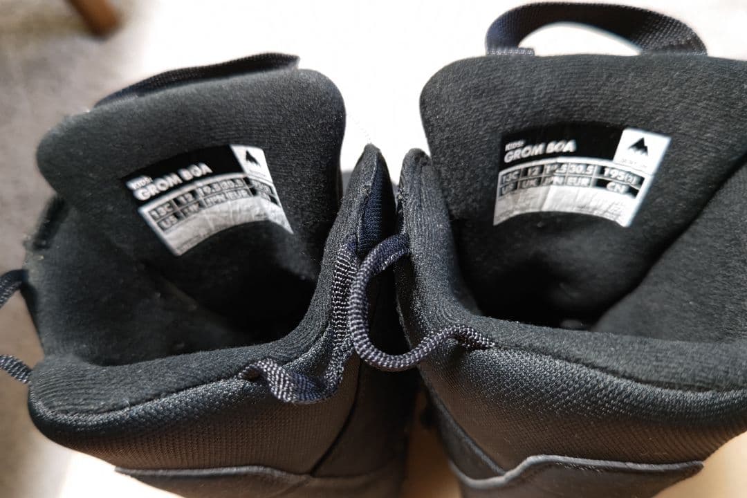 GROM BOA 子ども用スノーボードブーツ ブラック 19.5cm