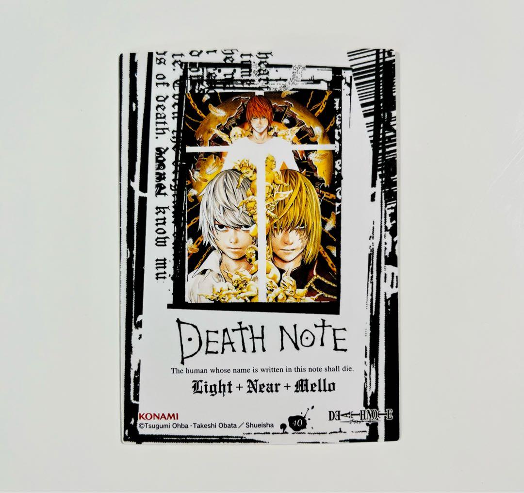 デスノート トレーディングカード 夜神月 ニア メロ パラレルレア
