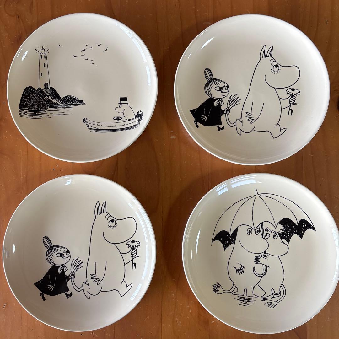 studio CLIP ムーミンキャラクター陶器皿4枚セット 未使用品 新生活に