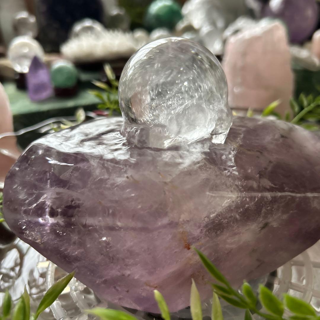 ✨破格✨絶品‼️アメジスト☆噴水☆天然石☆ファウンテン☆秘蔵品⭐︎高さ17㎝⭐︎レア⭐︎