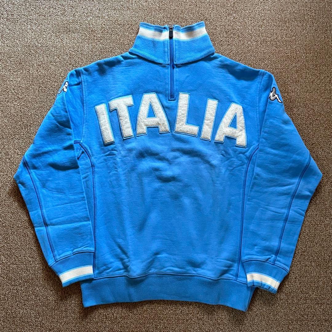 kappa イタリア代表 ハーフジップ スウェット M - メルカリ