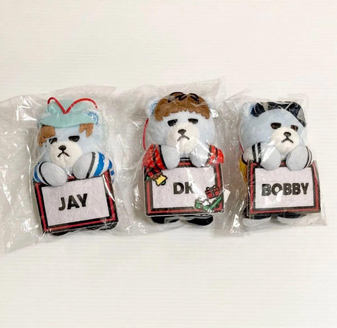 iKON KRUNK ぬいぐるみマスコット JAY DK BOBBY 3点セット - メルカリ