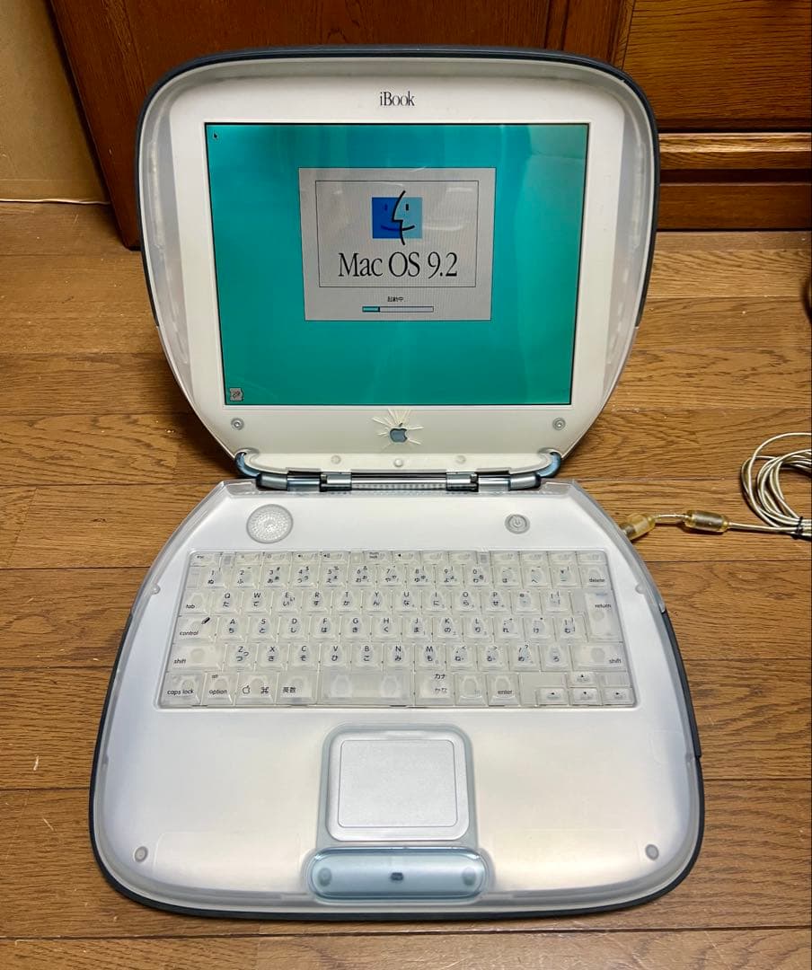 中古 iBook G3 クラムシェル グラファイト  動作品 iBook G3 クラムシェル(グラファイト色) 中古の通販 by おっととやん's