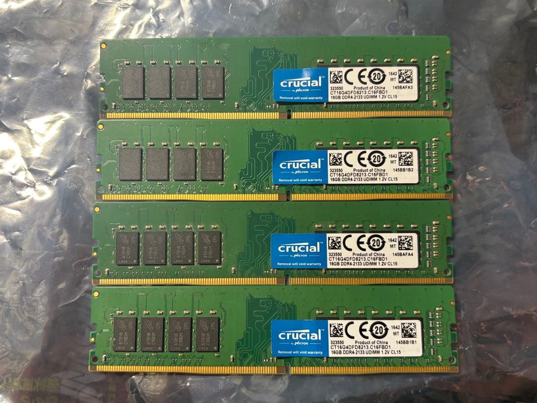 Crucial DDR4 16GB×4枚 2133MHz Amazon.co.jp: Crucial [Micron製] DDR4 サーバー用メモリー 16GB x4