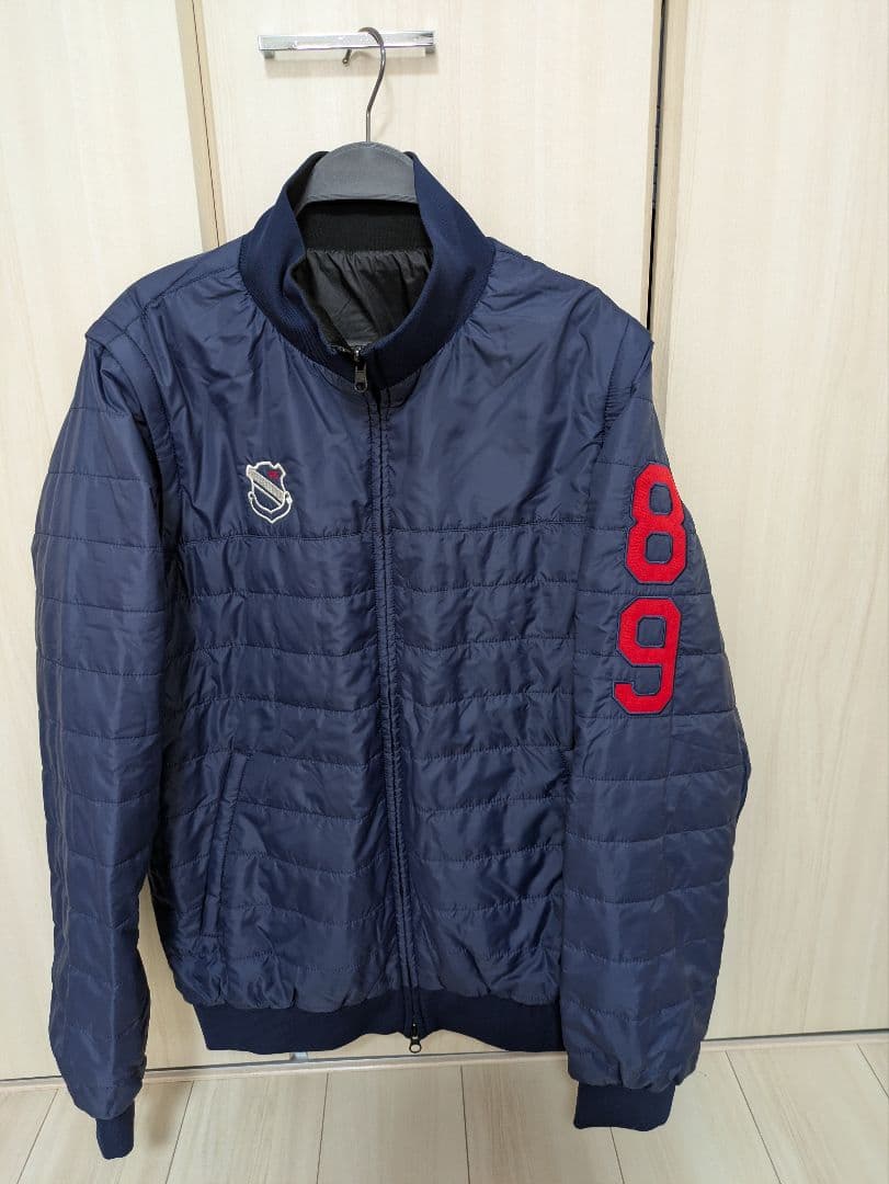 パーリーゲイツ 4WAY 中綿ジャケット リバーシブル 紺＆黒 サイズ6 美