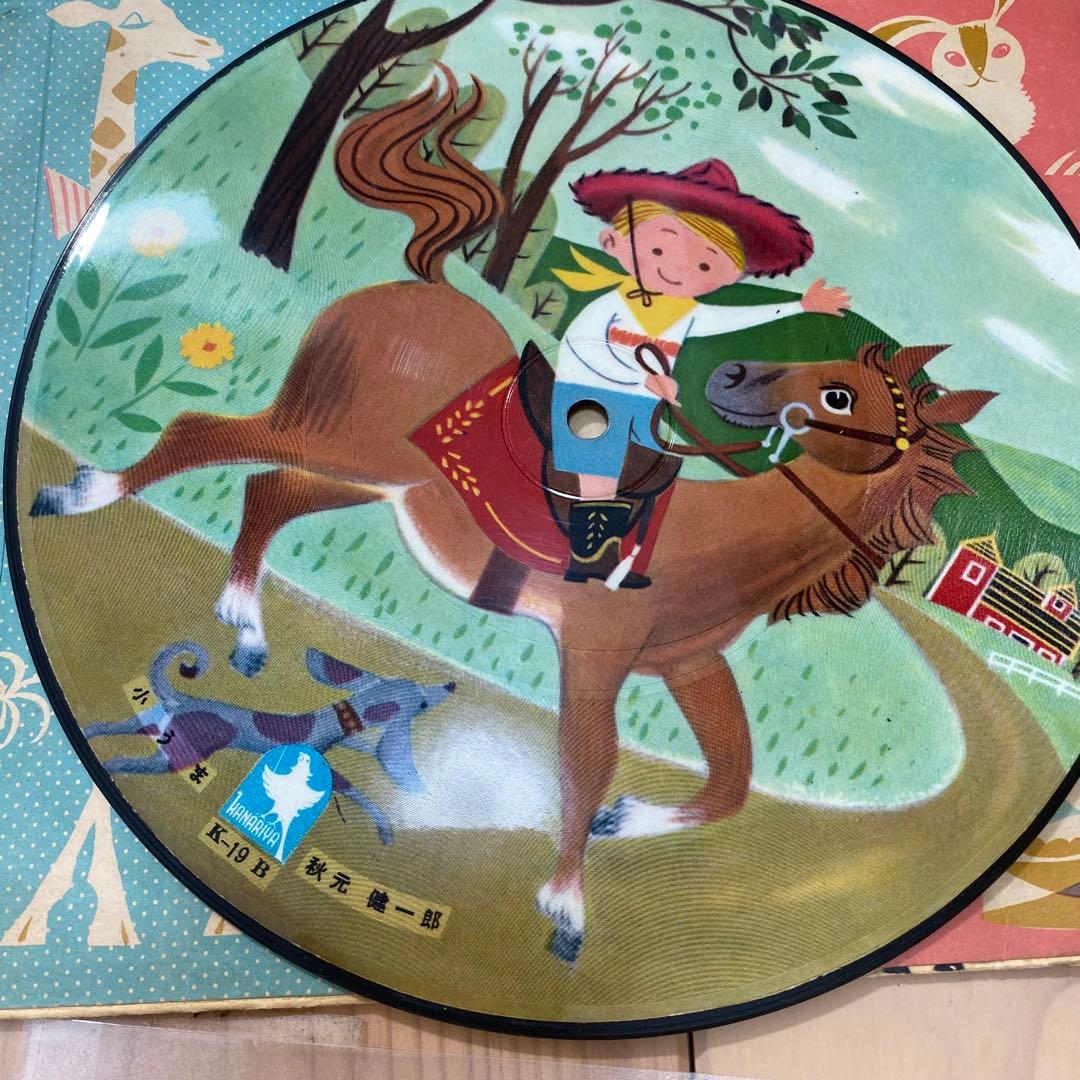 希少】レコード10 ビクター カナリヤ 童謡 レトロ ピクチャーレコード