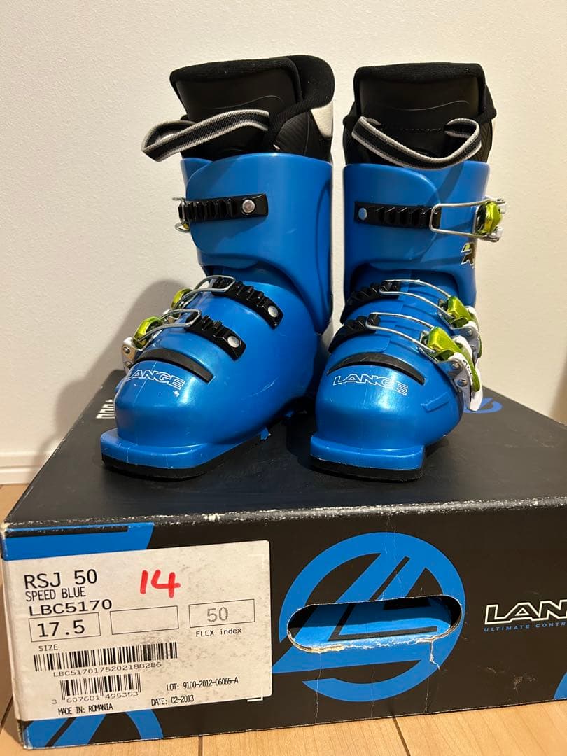 美品LANGE RSJ 50 スキーブーツ 子ども用 17〜17.5cm