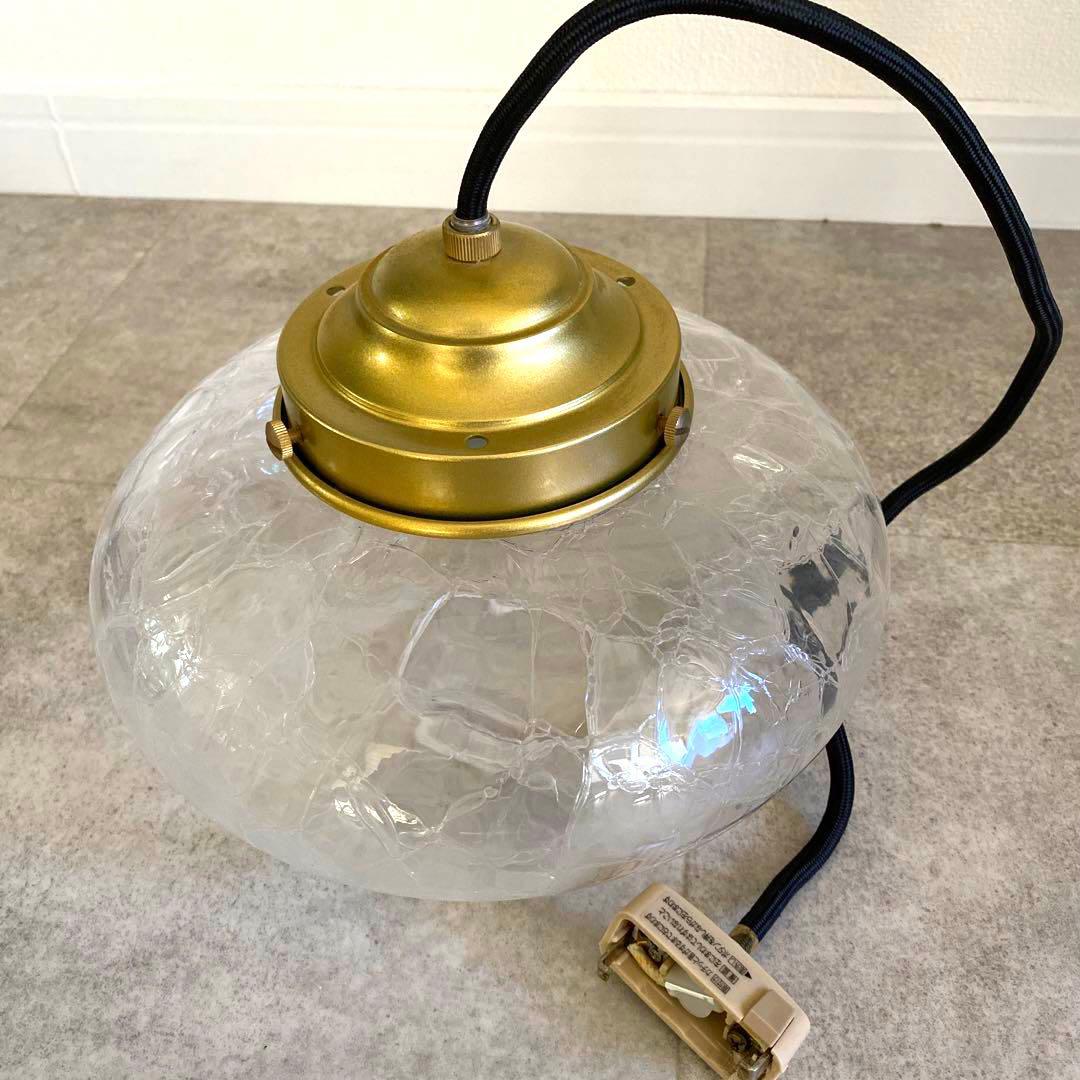 美品】unico ウニコ みかんヒビ ガラス製 ペンダントライト - メルカリ