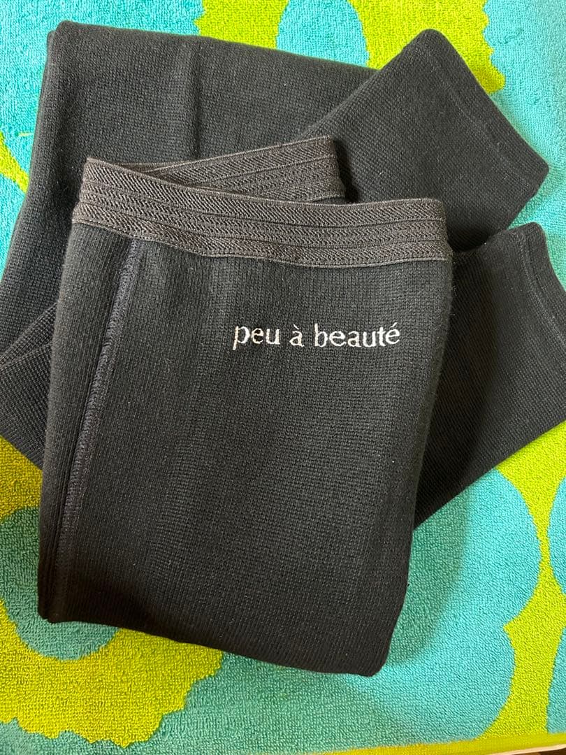 peu à beauté プウアボーテ スパッツサポーター 着圧レギンス L