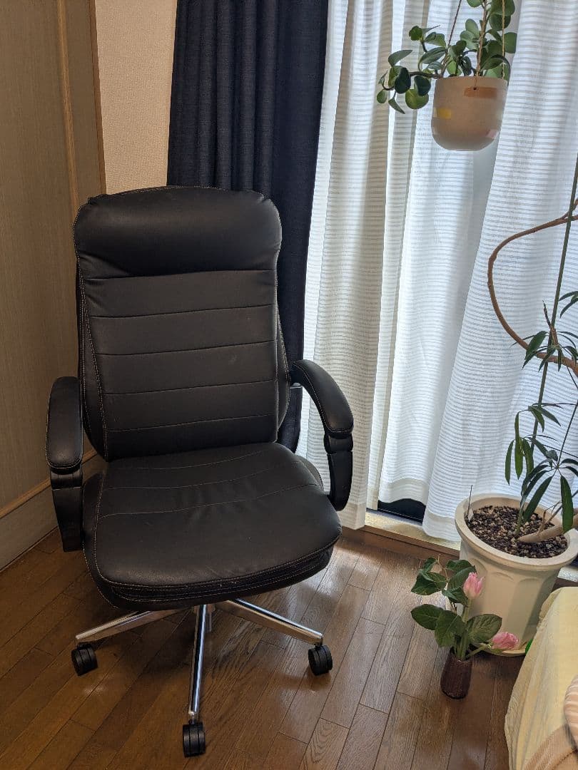 3/8まで出品】ニトリ ワークチェア リカルド ブレスレザー オフィス