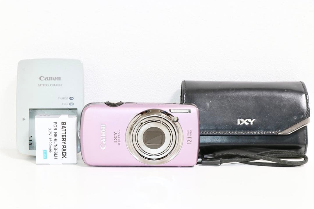 ■ 美品 ■キヤノン Canon IXY DIGITAL 930 IS パープル Canon IXY DIGITAL 930 IS Purple Pink W/Battery, Charger Made In