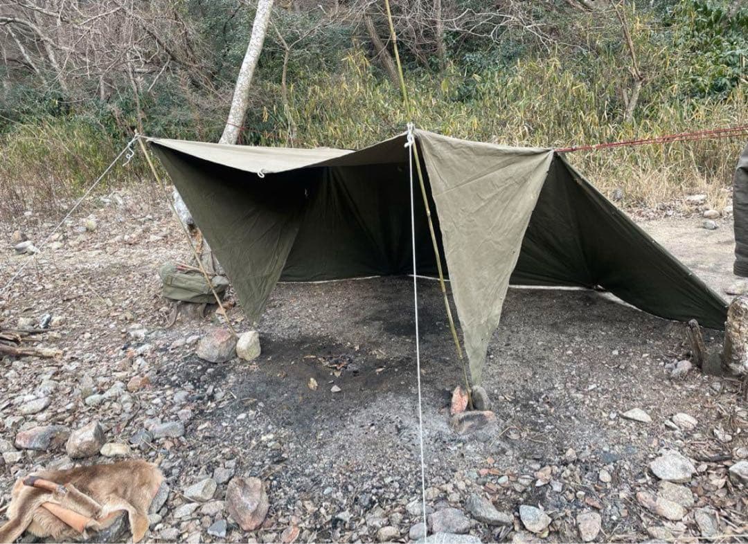 超激レア 40's US シェルターハーフ パップテント 軍幕 ビンテージ