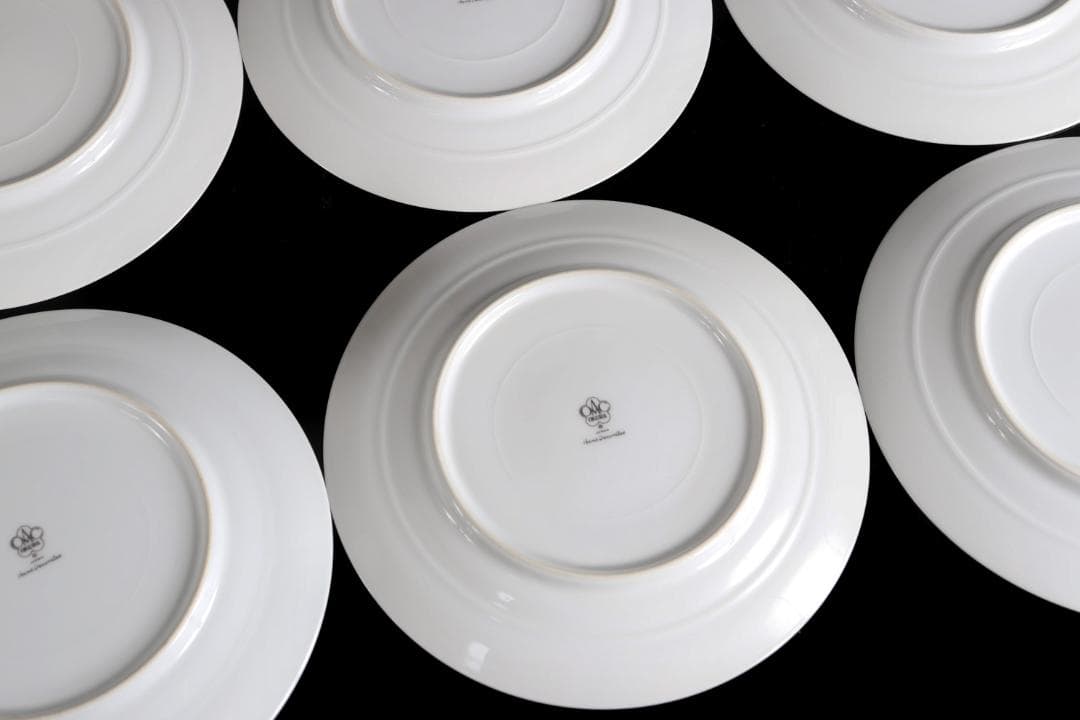 大倉陶園 呉須正倉院 プレート6枚 19.5ｃｍ 皿 プラチナ彩ハンドペイント