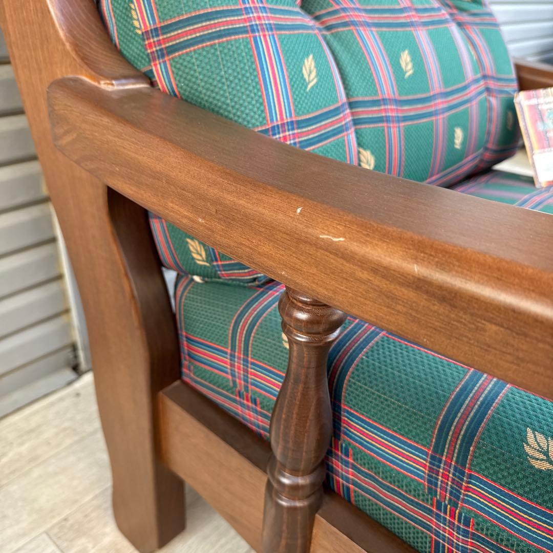 未使用品 スペイン DANVES シングルソファ ソファ 1人掛け カントリー