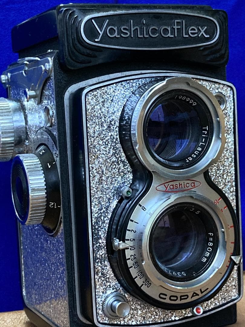 整備済 YashicaFlex C ミラー交換・動作良好 美しい外装の二眼レフ