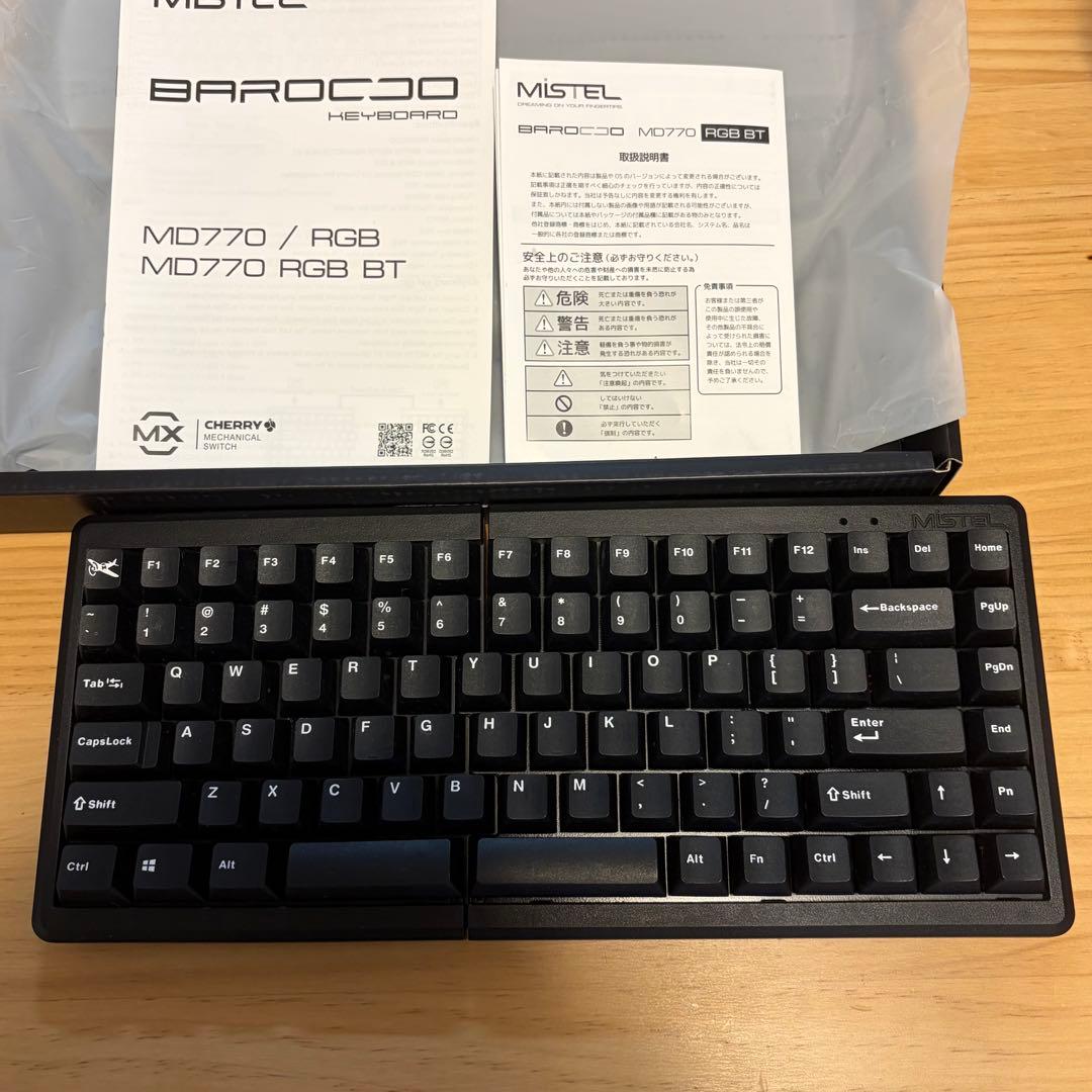 MISTEL MD770 RGB BT キーボード本体 Amazon.co.jp: BAROCCOMiSTEL MD770 RGB BT (英語配列/青軸) 分離型