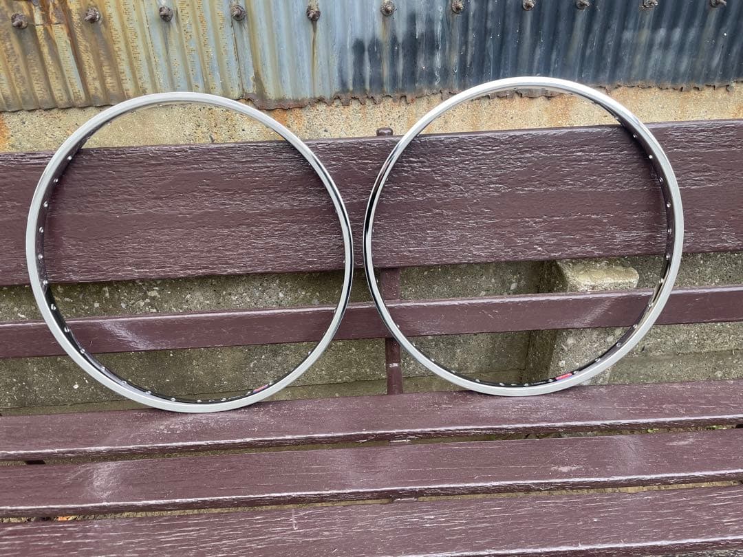 ARAYA BMXリムセット20×1 3/8 36H メッキ　デッドストック CYCLETECH-IKD : ARAYA RB-J1 Himiko 20(406) x 1.75 36H