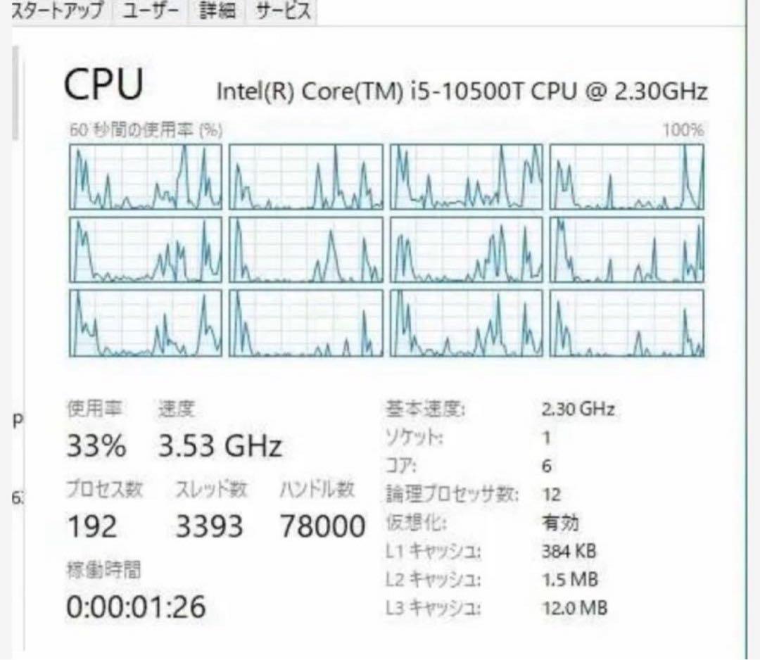 即売り切れ注意美品爆速デルOptiPlex 3080micro第10世代 i5