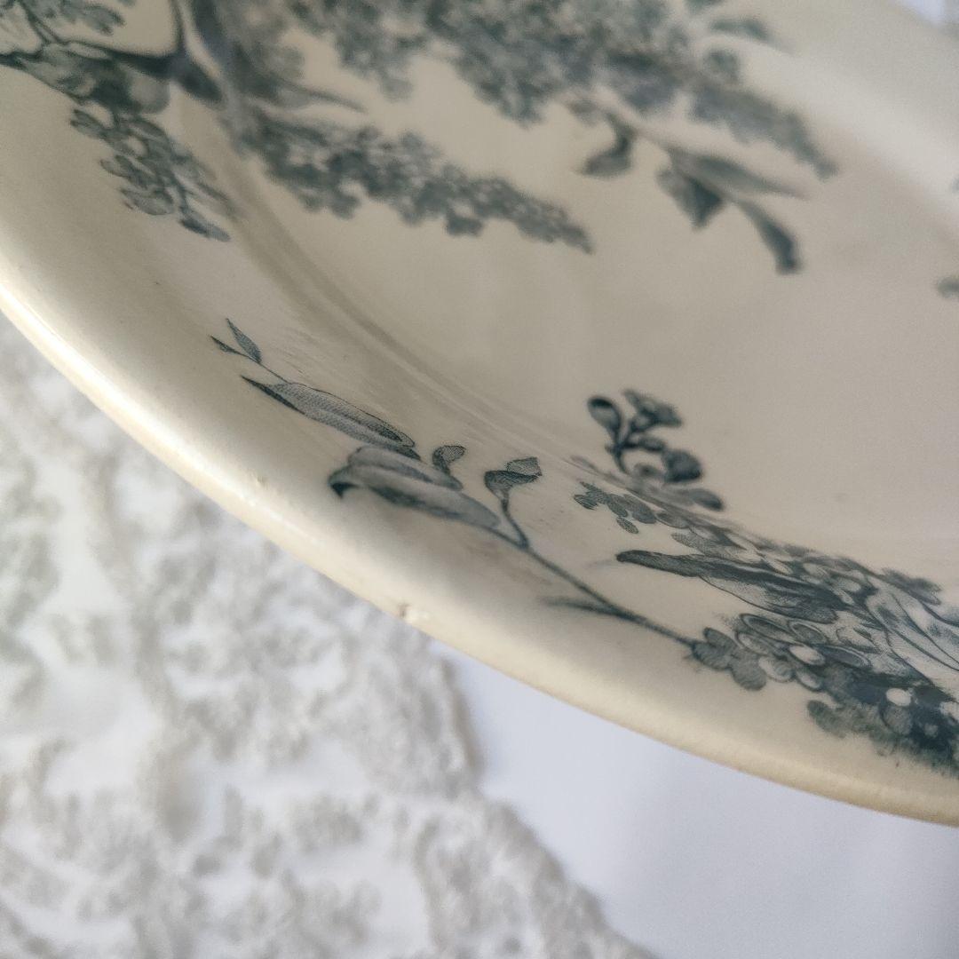 希少 美品 ジアン LILAS 平皿A フランスアンティーク - メルカリ