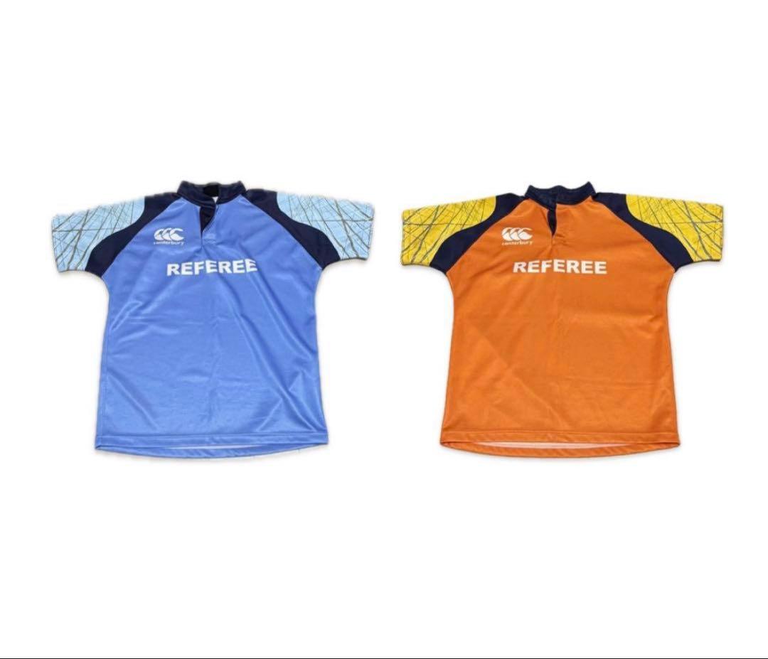 ⭐︎希少⭐︎カンタベリー　ラグビー　レフリージャージ　XL 2枚セット 背番号プリントサービス カンタベリー canterbury ラグビー日本代表