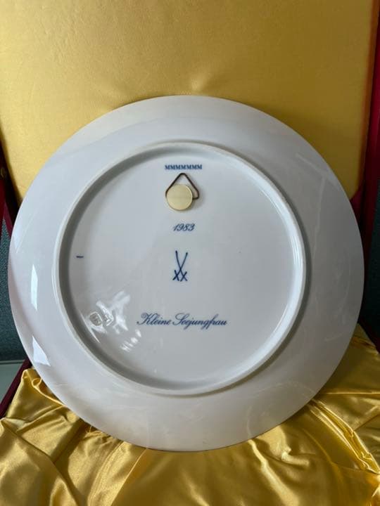 103マイセンプレート3点「人魚姫」「菊」「三つ花」掛け皿 meissen未