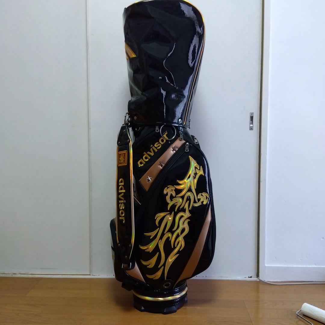 アドバイザー advisor 昇龍☆キャディバッグ エナメル ブラック 龍 ☆アドバイザー advisor 昇龍☆キャディバッグ エナメル ブラック 竜