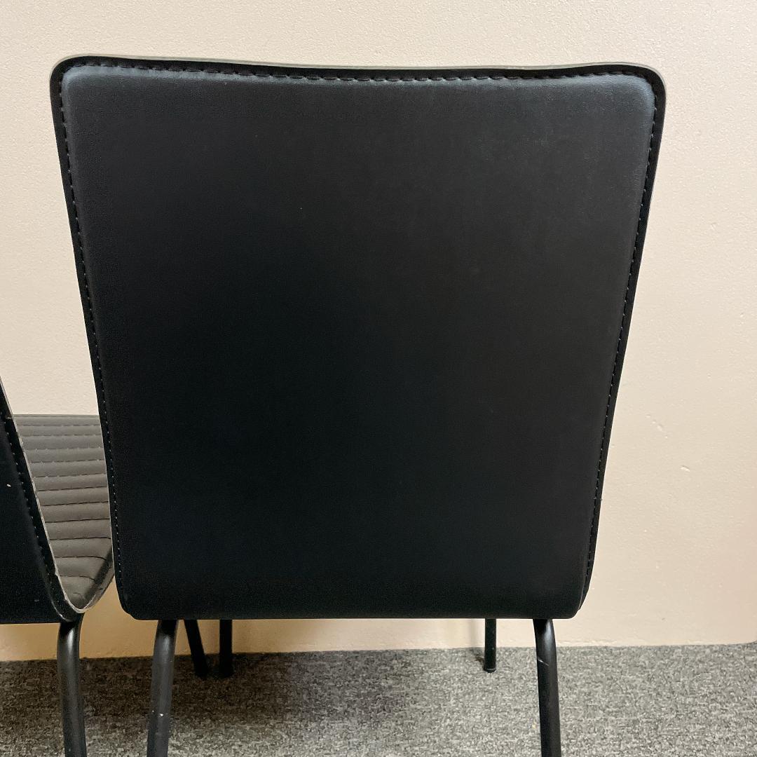 希少 ニトリ ダイニングチェア クーボ ブラック 合成皮革 - メルカリ