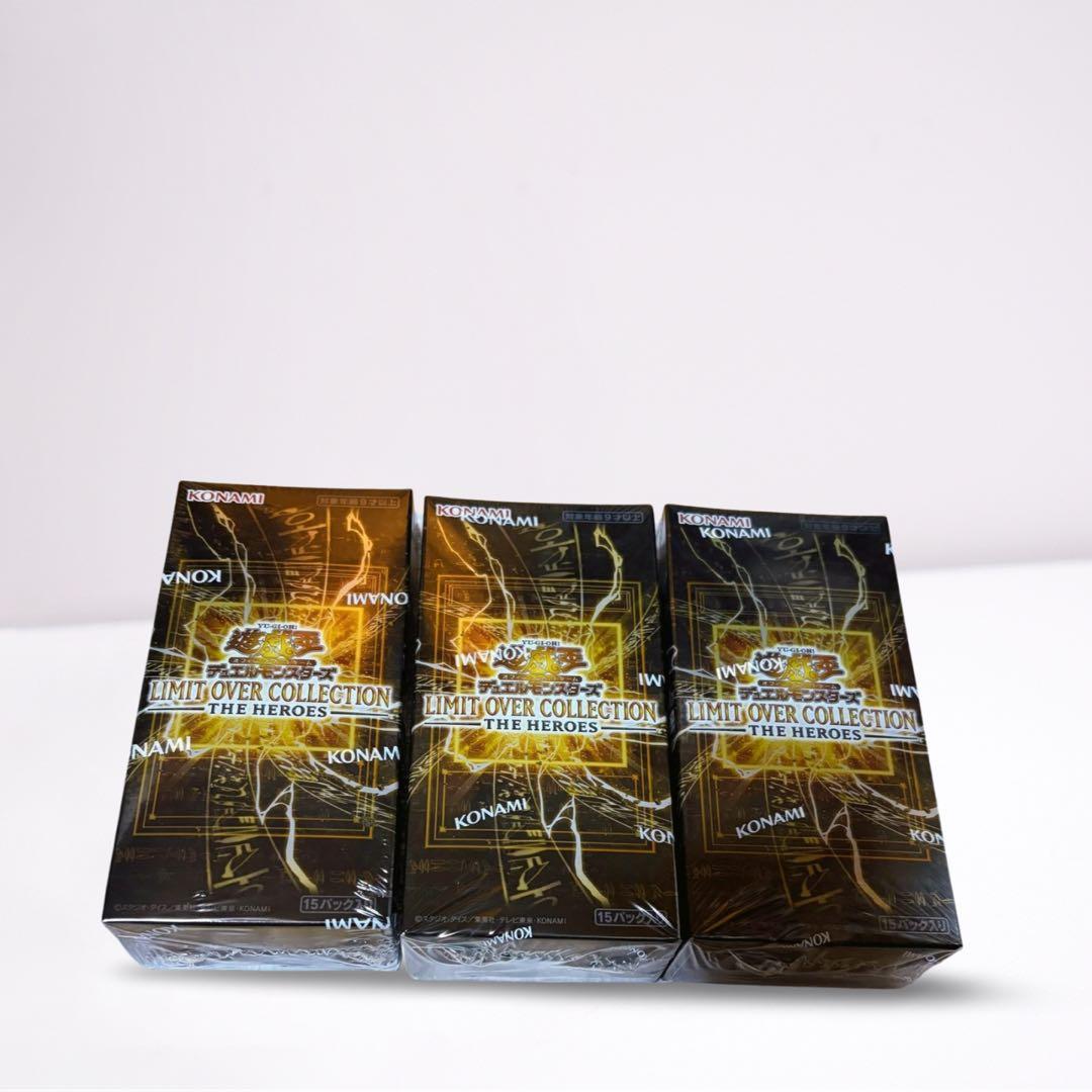 新品未開封 シュリンク付き 遊戯王OCG リミットオーバーHero 4BOX