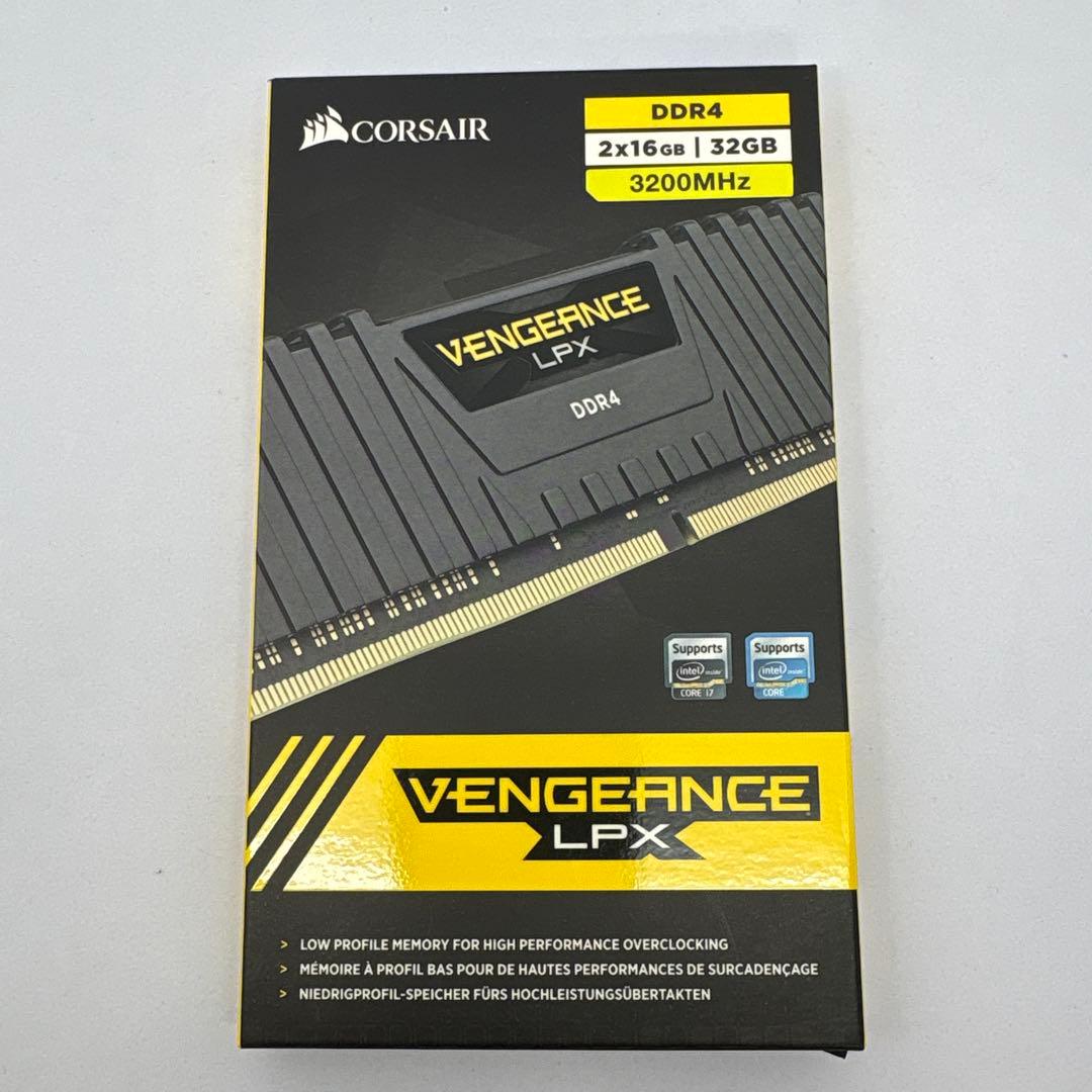 あ*迎様 Corsair Vengeance LPX 32GB DDR4 320 VENGEANCE® LPX 32GB (4 x 8GB) DDR4 DRAM 3200MHz C16 Memory Kit - Black