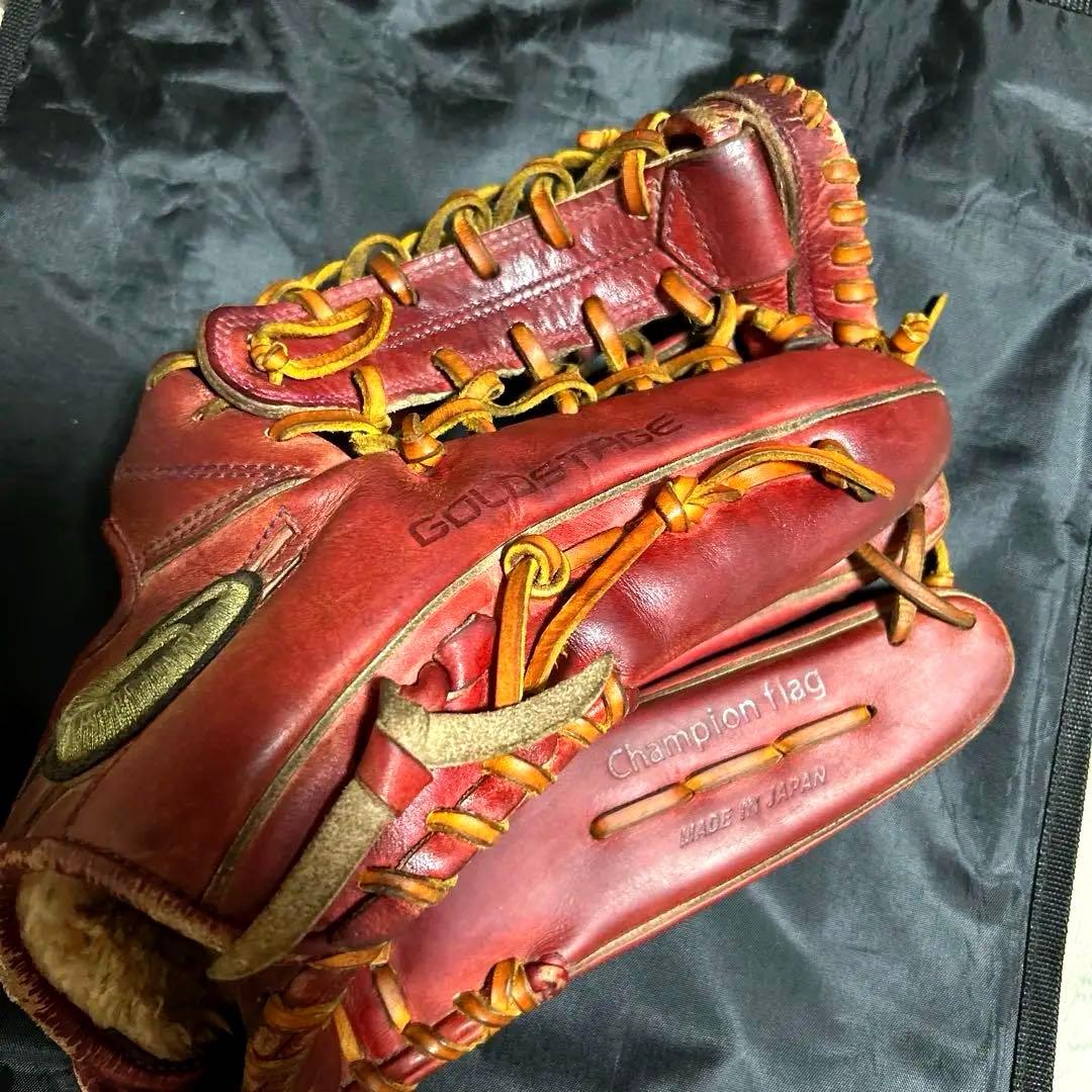 即戦力　asics 外野手用　硬式グローブ ASICS（アシックス） 野球 硬式グローブ 外野手用 メンズ GOLDSTAGE I