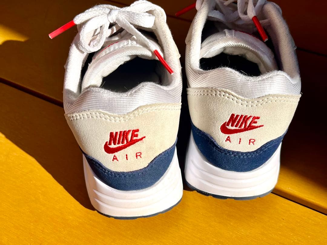 Nike Air Max 1 ホワイト/ネイビー/レッド ゴルフ