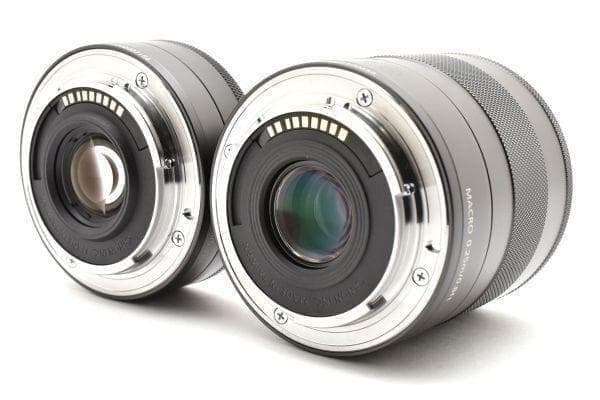 キャノン Canon EOS M ダブルレンズキット バッテリーx２《元箱付き》