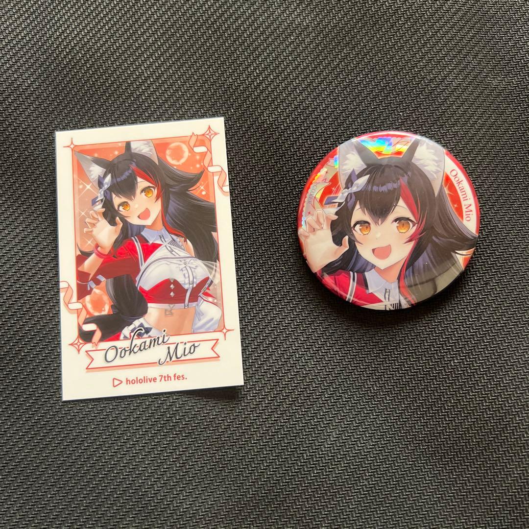 ホロライブ EXPO 7th fes 缶バッジ チェキ 大神ミオ - メルカリ