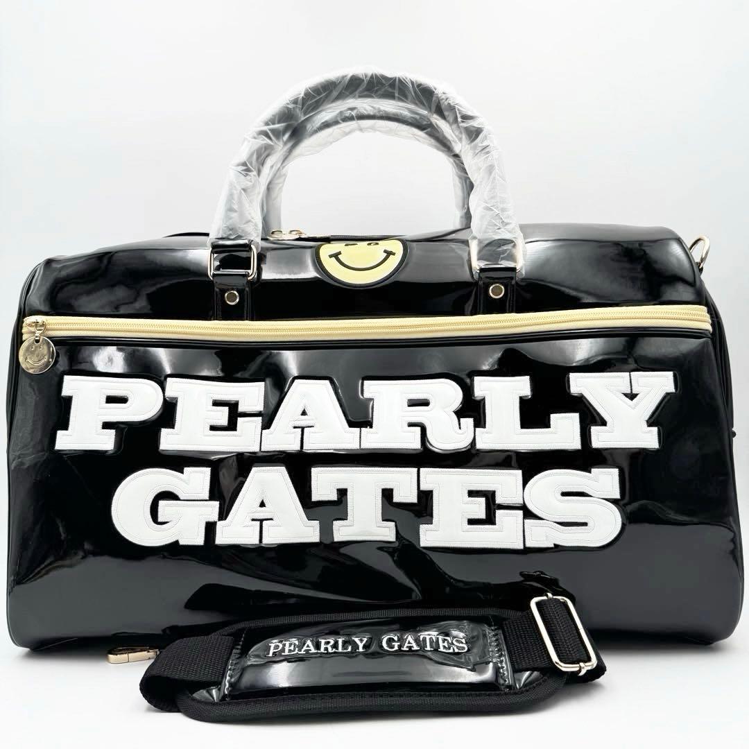 未使用品✨パーリーゲイツ ボストンバッグ エナメル 2WAY ショルダー