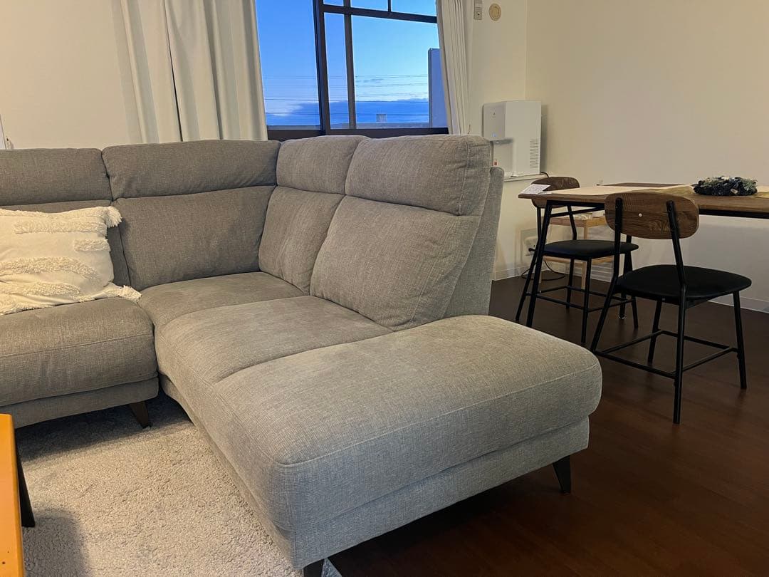 グレー L字型 ファブリックソファ 2人掛け・3人掛け 楽天市場】【送料無料】 カウチソファ l字 ファブリック ソファ ロー