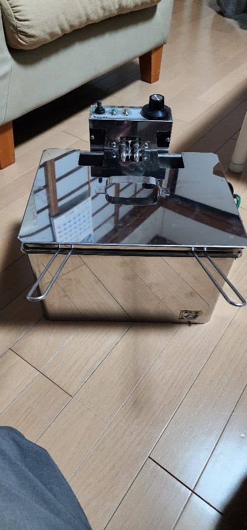 ステンレス製フライヤー 本体とバスケット2個付き ポテトフライヤー フライヤー ステンレス フライバスケット ポテト