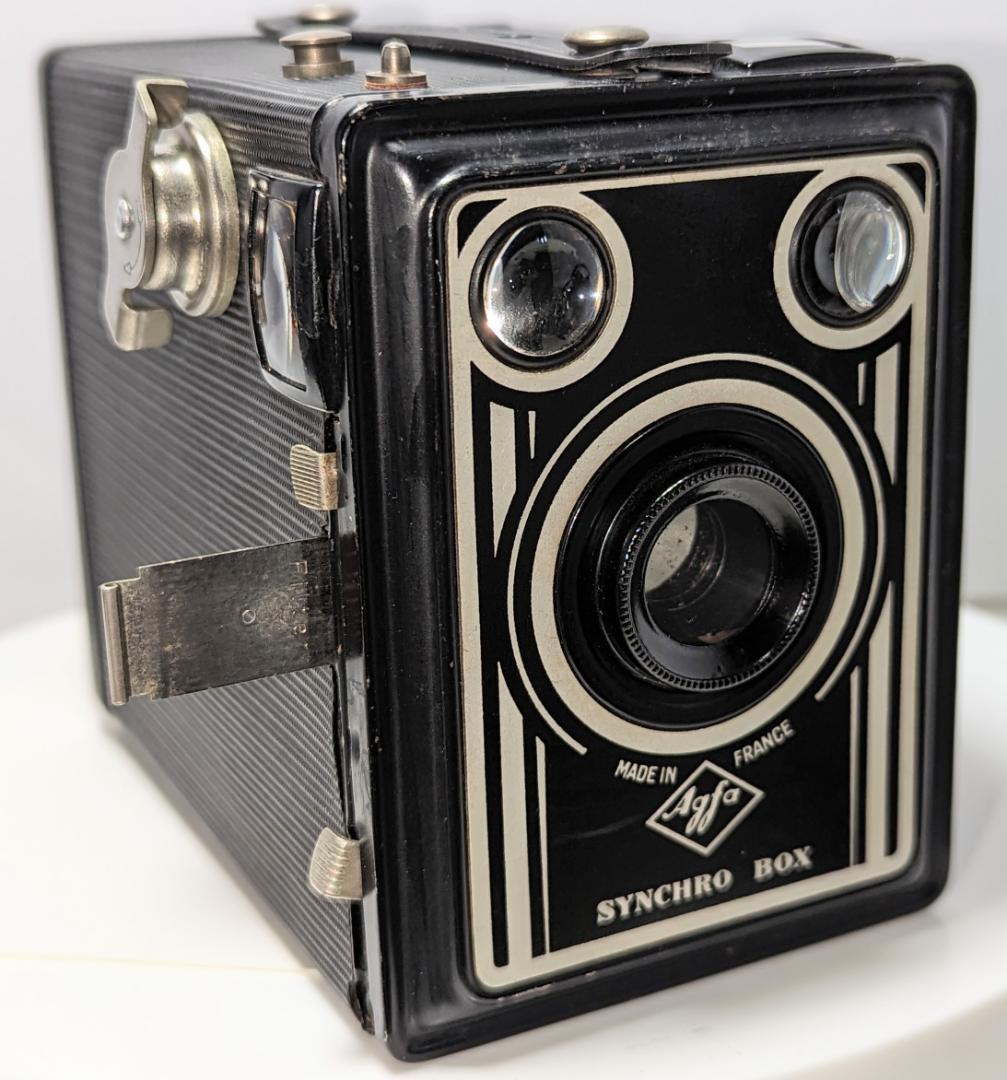 アグファ シンクロボックス　中判カメラ 120フィルム使用　試写あり Agfa Synchro Box Type Medium Format 120 Roll Film Camera - Vintage