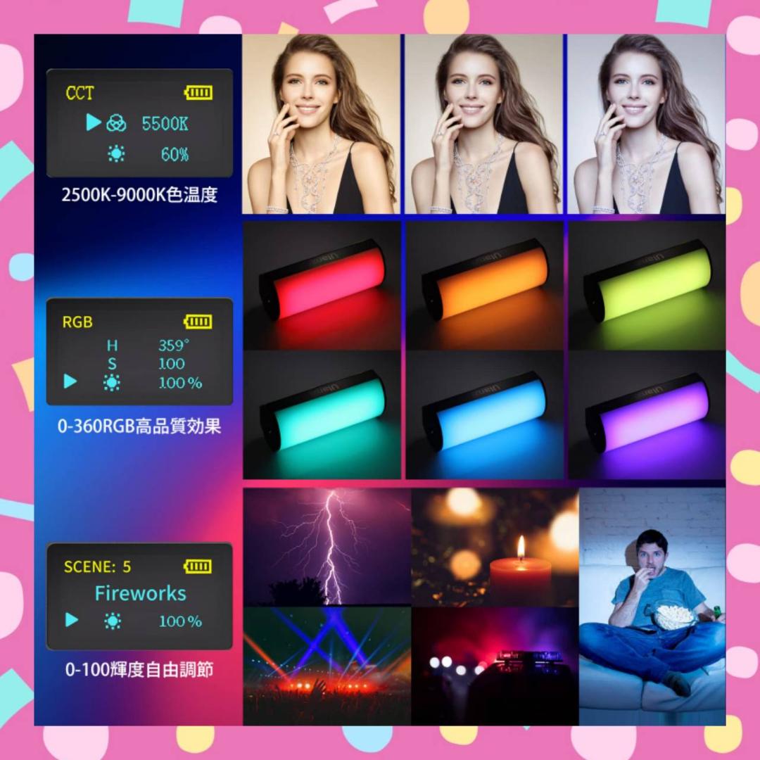 マグネット付きLEDビデオライト 2000mAh USB-C充電式 USB-C充電式LEDビデオライト マグネット搭載 2000mAh Amazon | Ulanzi