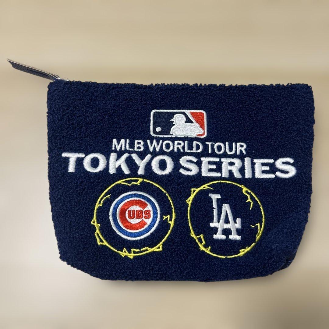 【新品未使用】MLB ワールドツアー 東京シリーズ ポーチ MLB(メジャーリーグ) 東京シリーズ さがらポーチ (ネイビー)