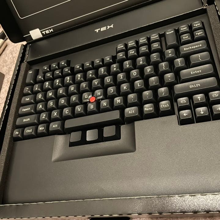 Tex electronics Shinobu BLEモジュール付 静音赤軸 TEX Shinobi 』 TrackPoint搭載 日本語JIS配列 7段配置キーボード