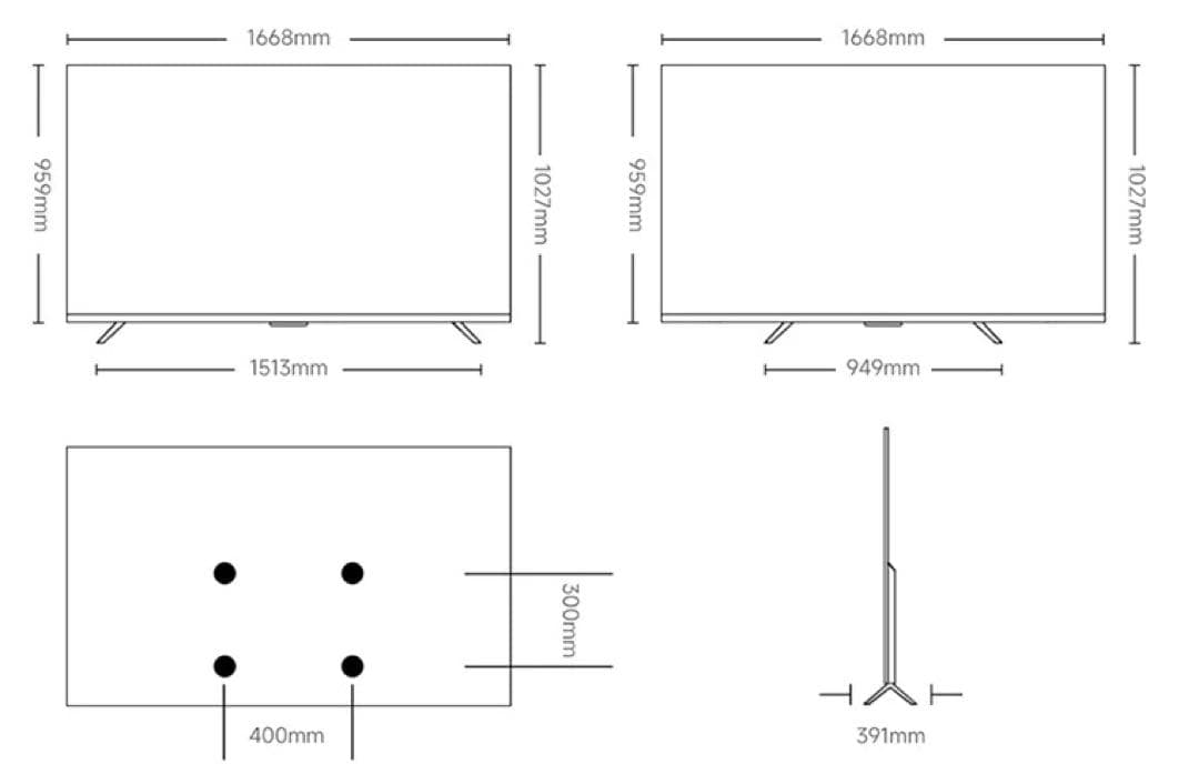 Xiaomi チューナーレス 4K 75V型 L75MB-APTWN 2025年 - メルカリ