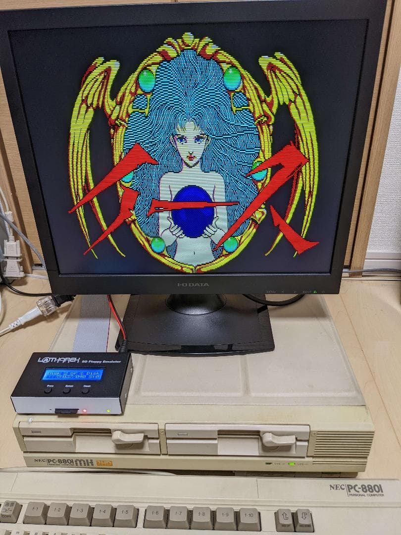 MAX HxC Floppy Emulator PC-8801 シリーズ用キット SDカードをFD化するハードウェアエミュレーターが久々に再入荷 （取材