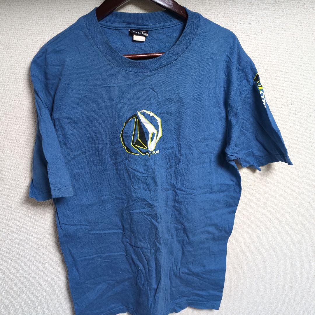 Volcom 青 Tシャツ コットン　ビンテージ　L Rare Vintage Volcom Stone Logo Tshirt Blue XL Extra Large | eBay